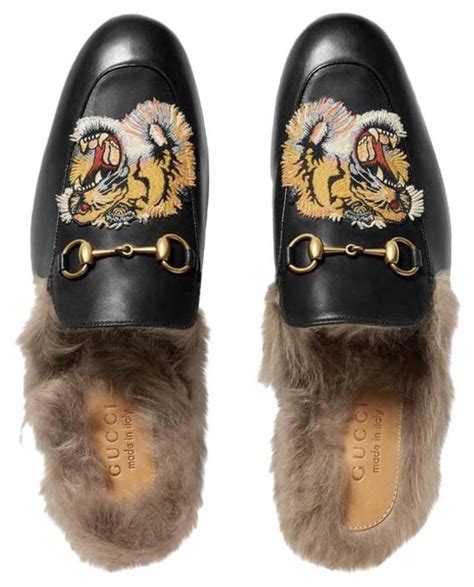 gucci princetown shoes lion|Gucci princetown slippers review.